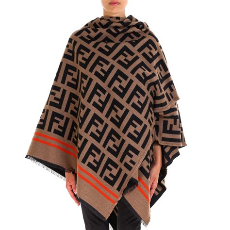 fendi capes & ponchos|fendi poncho women's.